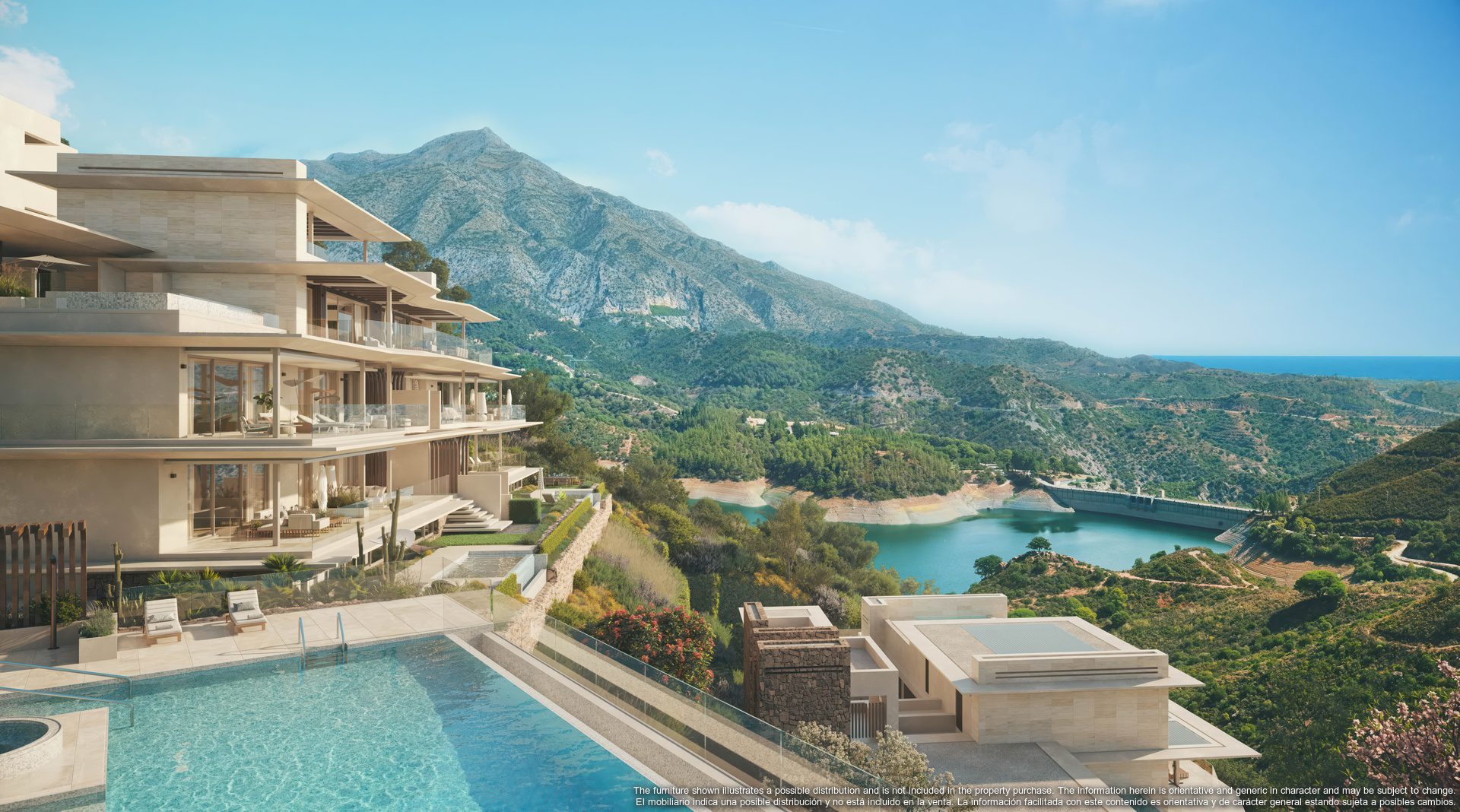 Mimosas_010.Development with Views of the Sea, the Lake of Istán and the La Concha Mountain.render