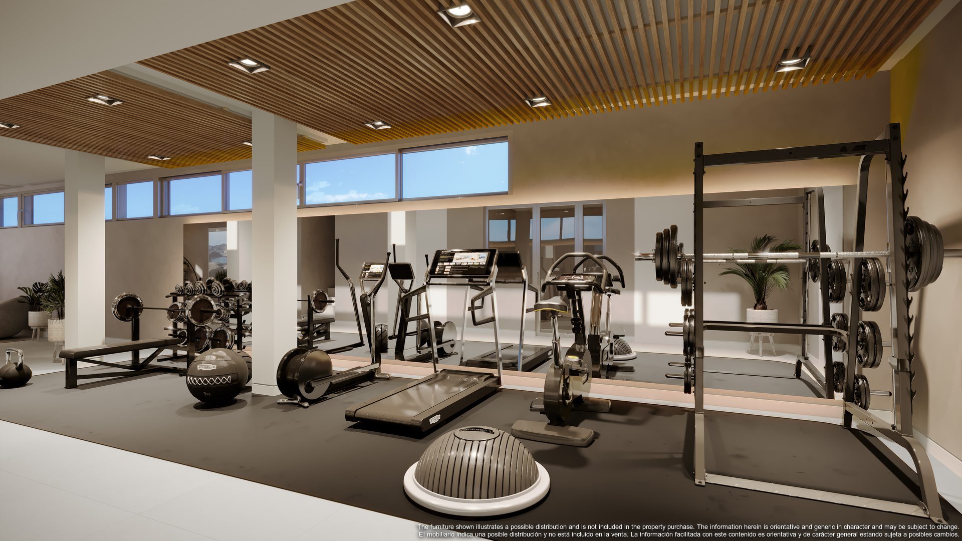 Mimosas_352.Apartment Villa Garden. Leisure Area – Cinema+Gym (Camera 2).render