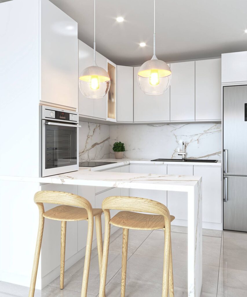 Cocina_1_PP Nowoczesne apartamenty inwestycyjne na Costa del Sol w Las Lagunas de Mijas
