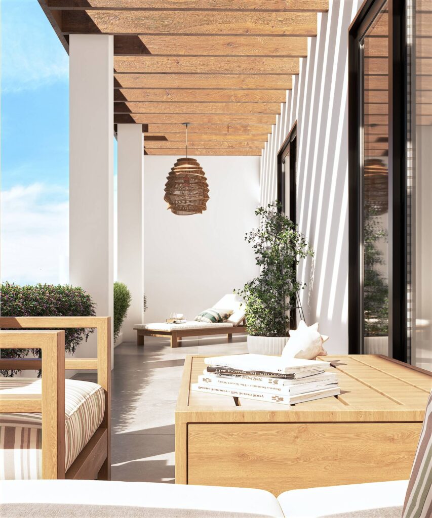 Terraza_1_PP Nowoczesne apartamenty inwestycyjne na Costa del Sol w Las Lagunas de Mijas